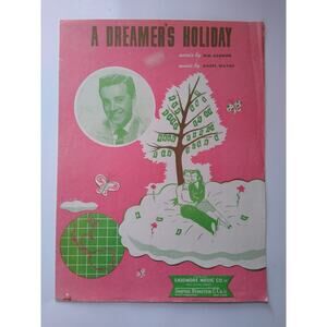 A Dreamer's Holiday Sheet Music Vic Damone Kim Gannon Mabel Wayne 1941